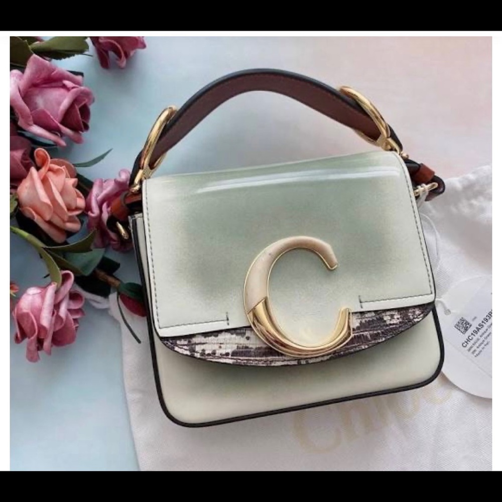 Chloe Mini C Bag Ombré Glazed Leather